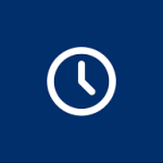clock Icon Blue
