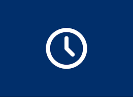 clock Icon Blue